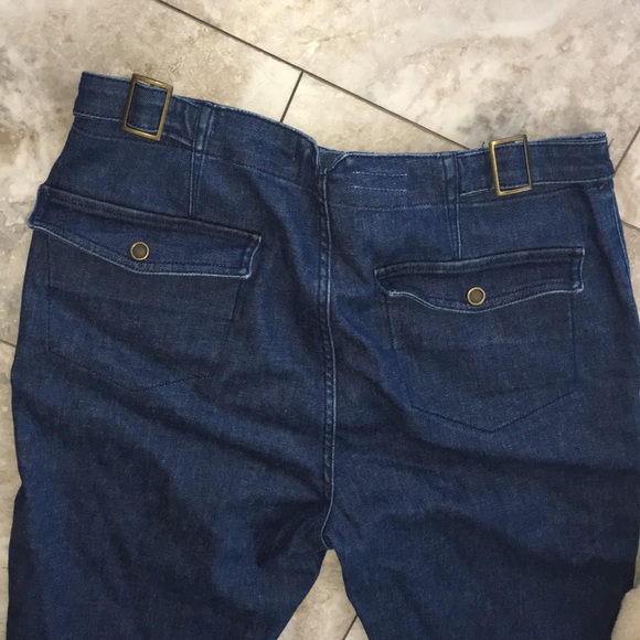 ANTHROPOLOGIE PILCRO HI WAIST SIDE BUCKLE STRAIGHT FLARE JEANS SIZE 32 EUC - Picture 5 of 11